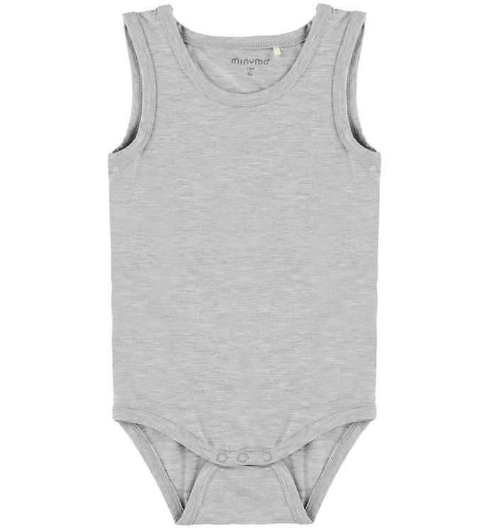Minymo Body u/æ - Bambus - Medium Grey Melange
