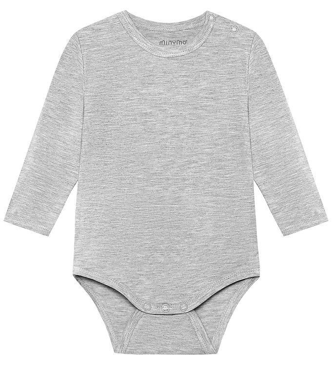 Minymo Body l/æ - Viskose - Grey Melange