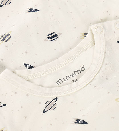 Minymo Body l/æ - Viskose - Niagara Mist m. Planeter