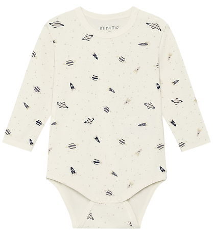 Minymo Body l/æ - Viskose - Niagara Mist m. Planeter
