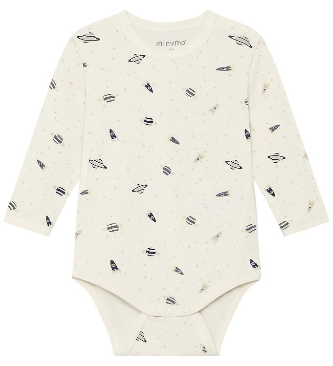 Minymo Body l/æ - Viskose - Niagara Mist m. Planeter