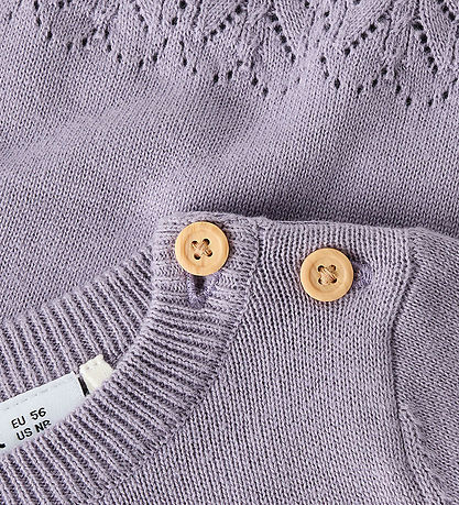 Name It Bluse - Strik - NbfBrit - Lavender Gray