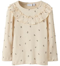 Name It Bluse - NmfBessa - Rib - Slim - Buttercream