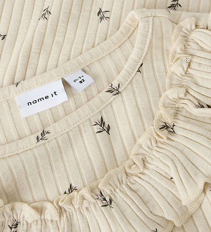 Name It Bluse - NmfBessa - Rib - Slim - Buttercream
