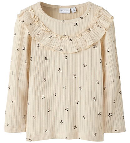 Name It Bluse - NmfBessa - Rib - Slim - Buttercream