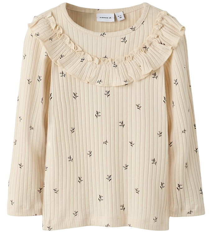 Name It NmfBessa - Børne Bluse - Beige - 116