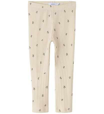 Name It Leggings - Rib - NmfBessa - Buttercream