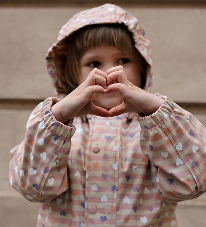 Mikk-Line Regntøj m. Seler - PU - Magic Heart