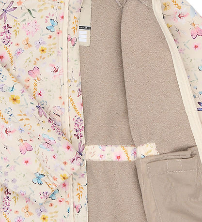 Mikk-Line Softshelljakke m. Fleece - AOP - Butterfly