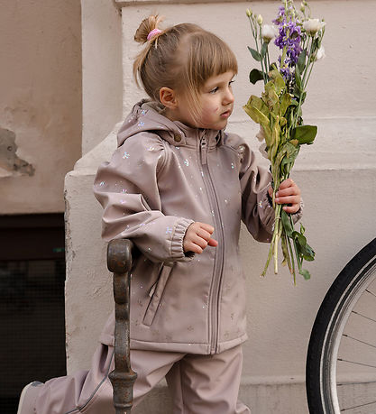 Mikk-Line Softshelljakke m. Fleece - AOP - Bow Foil