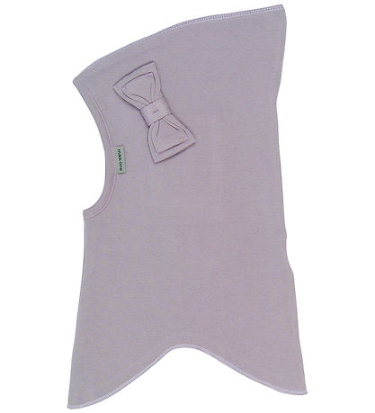 Mikk-Line Elefanthue - 1-lags - Lavender Gray m. Sløjfe