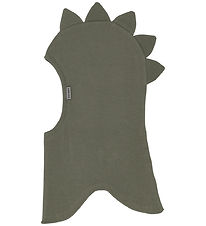 Mikk-Line Elefanthue - 1-lags - Dusty Olive m. Dinotakker