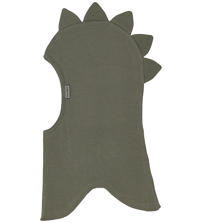 Mikk-Line Elefanthue - 1-lags - Dusty Olive m. Dinotakker