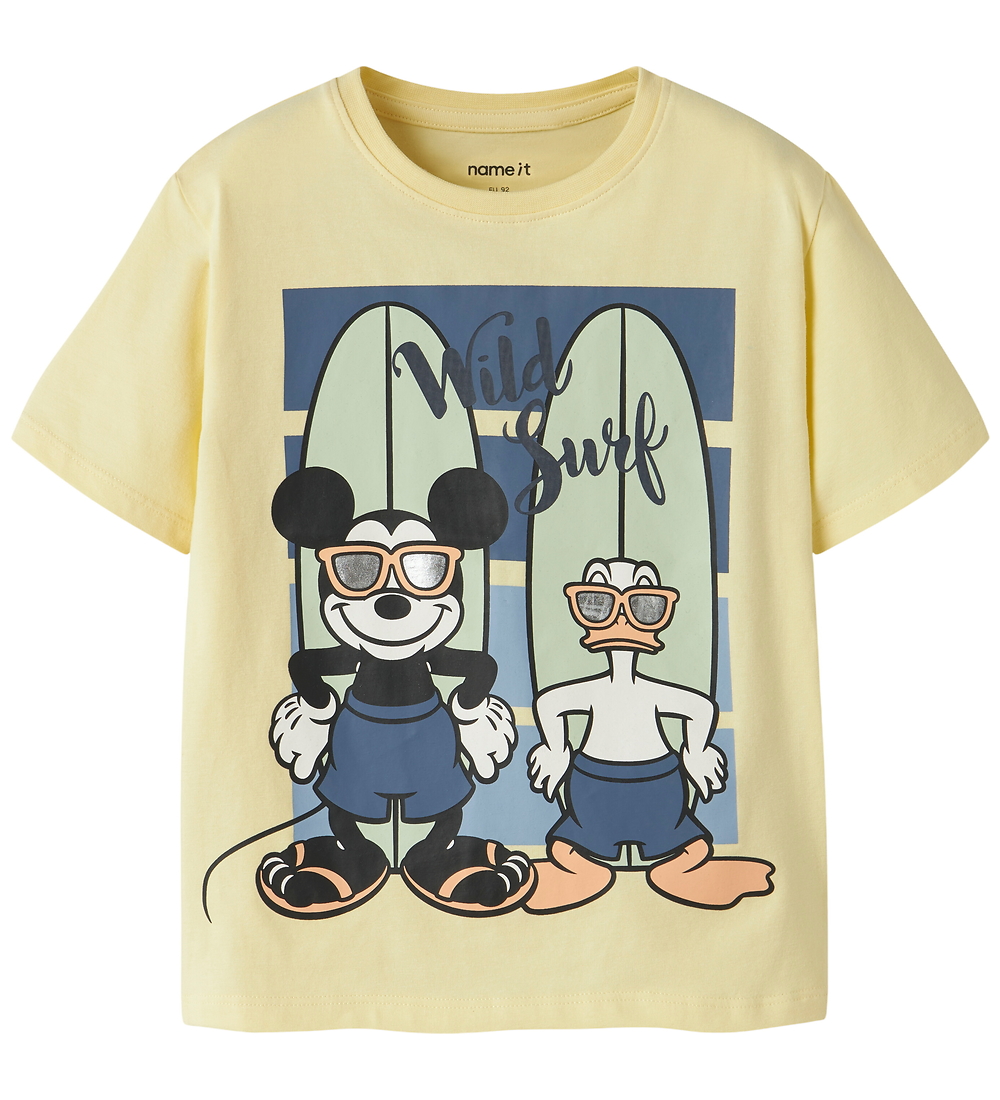 Name It T-Shirt - Mickey - NmmArt - Double Cream - Name It - 2 Jahre (92) - T-Shirts