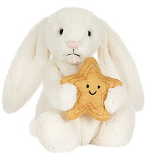 Jellycat Bamse - 31x12 cm - Cream Bunny With Star