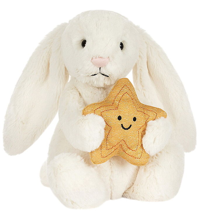 Jellycat Bamse - 31x12 cm - Cream Bunny With Star