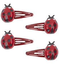 Konges Sløjd Hårspænder - 4-pak - Ladybug