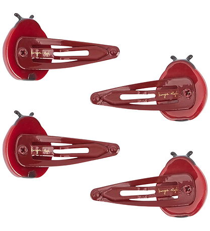 Konges Sløjd Hårspænder - 4-pak - Ladybug