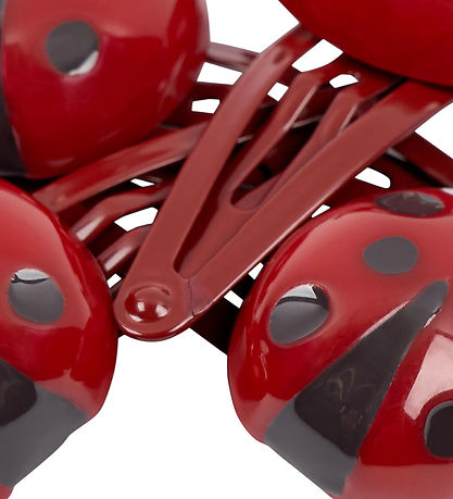 Konges Sløjd Hårspænder - 4-pak - Ladybug