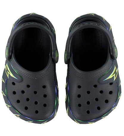Crocs Sandals w. Light - Clog K - Carbon w. Lightning