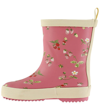 Pom Pom Gummistøvler - Dusty Rose Strawberry