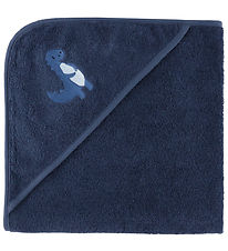 Nørgaard Madsens Badeslag - 100x100 cm - Navy m. Dino
