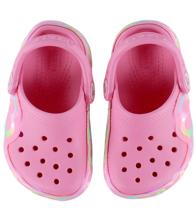 Crocs Sandaler m. Lys - Clog K - Pink Lemonade