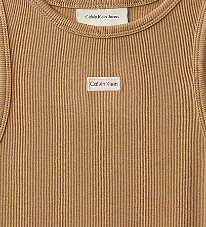 Calvin Klein Kjole - Rib - Tigers Eye Brown