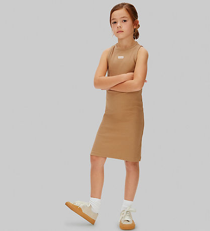 Calvin Klein Kjole - Rib - Tigers Eye Brown