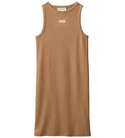 Calvin Klein Kjole - Rib - Tigers Eye Brown