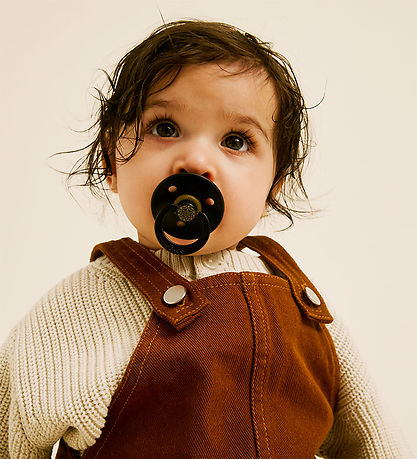 BIBS Colour Sutter - Str. 2 - Rund - 2-pak - Black/ Gold