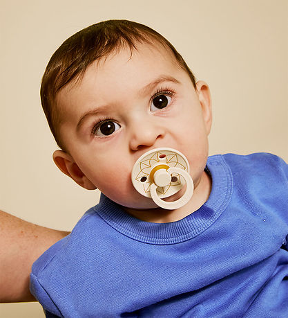 Bibs Colour Sutter - Str. 2 - 4-pak - Rund - Ivory/ Black/ Gold