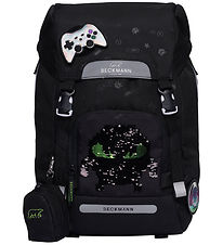 Beckmann Skoletaske - Classic - Maxi - Pixel/ Sort