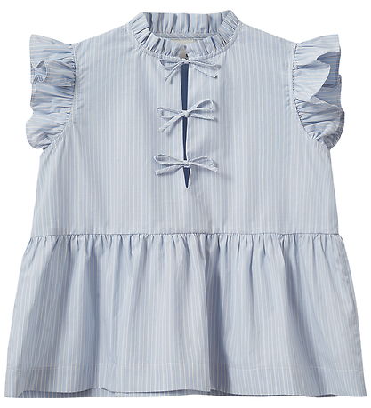 Sofie Schnoor T-shirt - JulietteSY - Light Blue Striped
