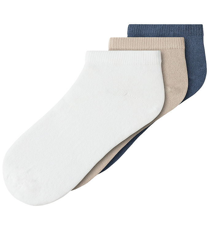 Name It Ankelstrømper - 3-pak - NkmValde - Chateau Gray/Vintage