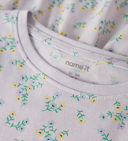 Name It Kjole - NkfVigga - Lavender Fog/Little Flower