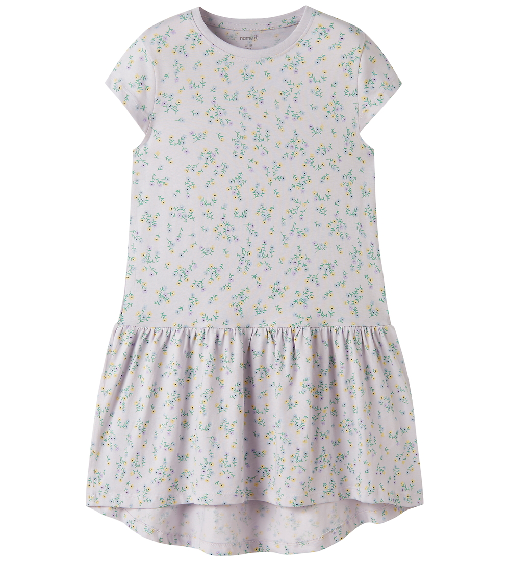 Name It Kleid - NkfVigga - Lavender Nebel/Klein Flower - Name It - 8 Jahre (128) - Kleider