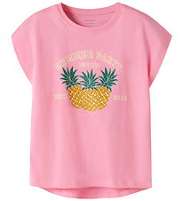 Name It T-shirt - NkfVigea - Pink Drink/Pineapples
