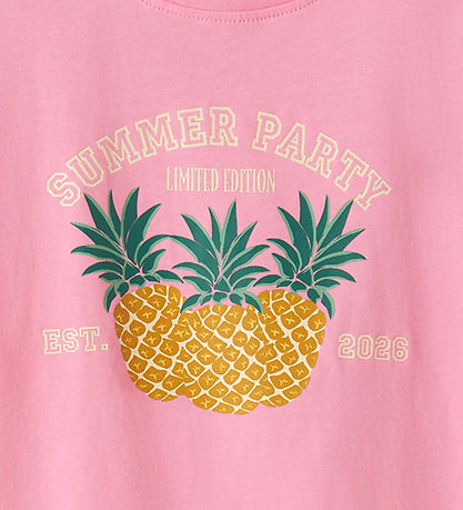 Name It T-shirt - NkfVigea - Pink Drink/Pineapples