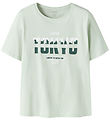 Name It T-shirt - NkmVilogo - Pale Aqua/Tokyo