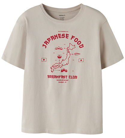 Name It T-shirt - NkmVilogo - Chateau Gray/Japanese