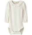 Lil' Atelier Bodysuit l/s - NbfFrijo - Coconut Milk