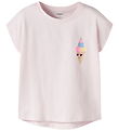 Name it T-shirt - NmfVarutti - Cradle Pink/Ice Cream