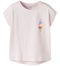 Name it T-shirt - NmfVarutti - Cradle Pink/Ice Cream