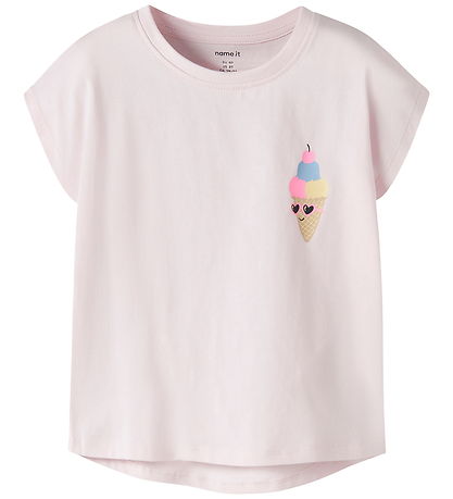 Name it T-shirt - NmfVarutti - Cradle Pink/Ice Cream