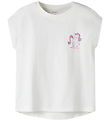 Name it T-shirt - NmfVarutti - Bright White/Unicorn