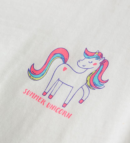 Name it T-shirt - NmfVarutti - Bright White/Unicorn