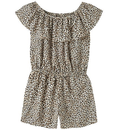 Name it Buksedragt - NmfVinaya - Turtledove/Leopard