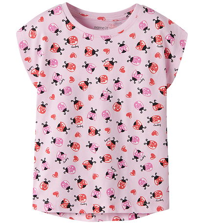 Name it T-shirt - NmfVigga - Pirouette/Ladybug Hearts