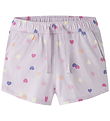 Name it Shorts - NmfVigga - Lavender Fog/Colorful Hearts